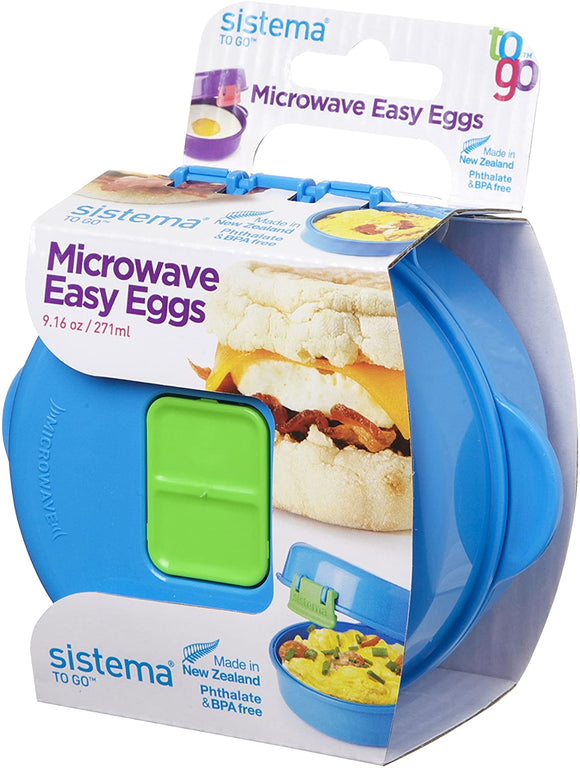 Sistema To Go Microwave Egg Cooker Easy Eggs, 270 ml - Assorted Colours